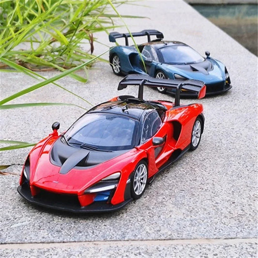 1/24 Senna Alloy Sports Car Model Diecasts Metal Racing Vehicles Super Car Model Simulation Collection Kids Toys Gift Decoration