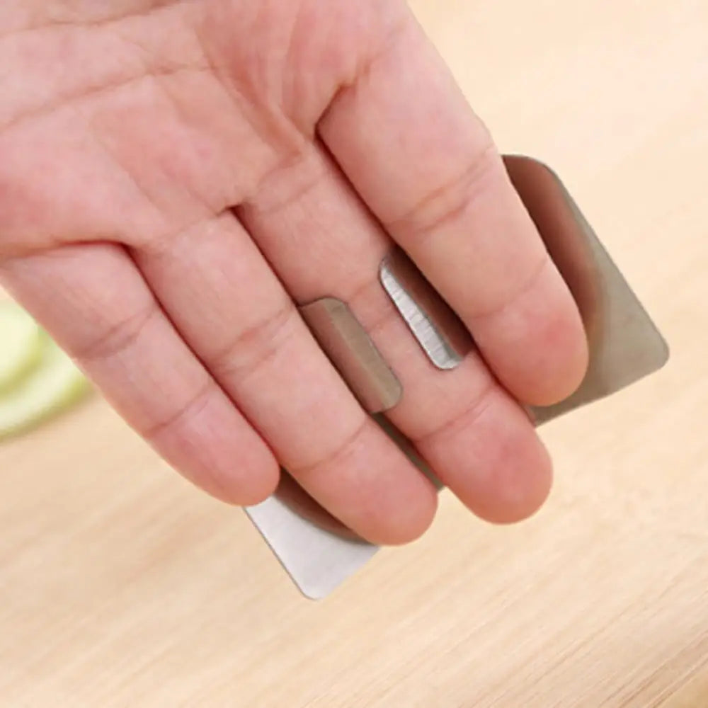 New Kitchen Hand Finger Protector Guard Stainless Steel Chop Slice Shield Cook Tool