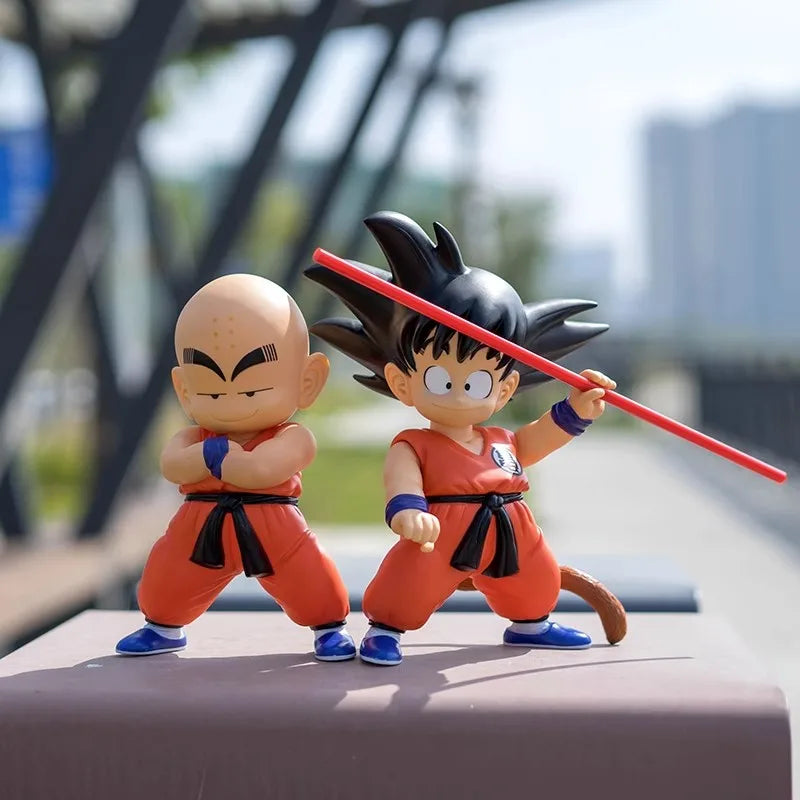 Dragon Ball Anime Figure Small Goku Krillin Action Figurine Standing Model Toy Room Ornament Christmas Decoration Birthday Gift