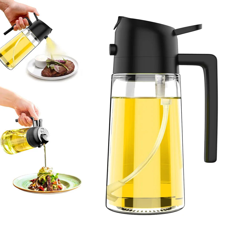 Kitchen Oils Spray Olive Oil Cruet Spray  Home Kitchen Air Fryer Spray Camping BBQ Cooking Plastic Oil Bottle  200/300ml/500ml