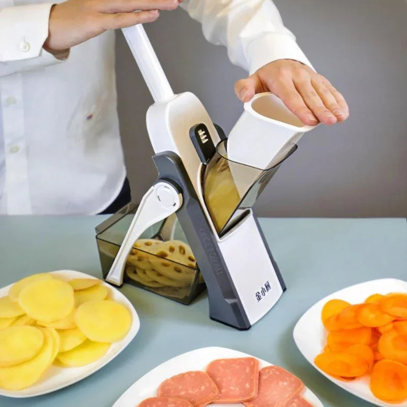 Multifunctional Hand Protection Potato Chopper Vegetable Chopper Grazing, Garlic, Ginger & Vegetable Chopper