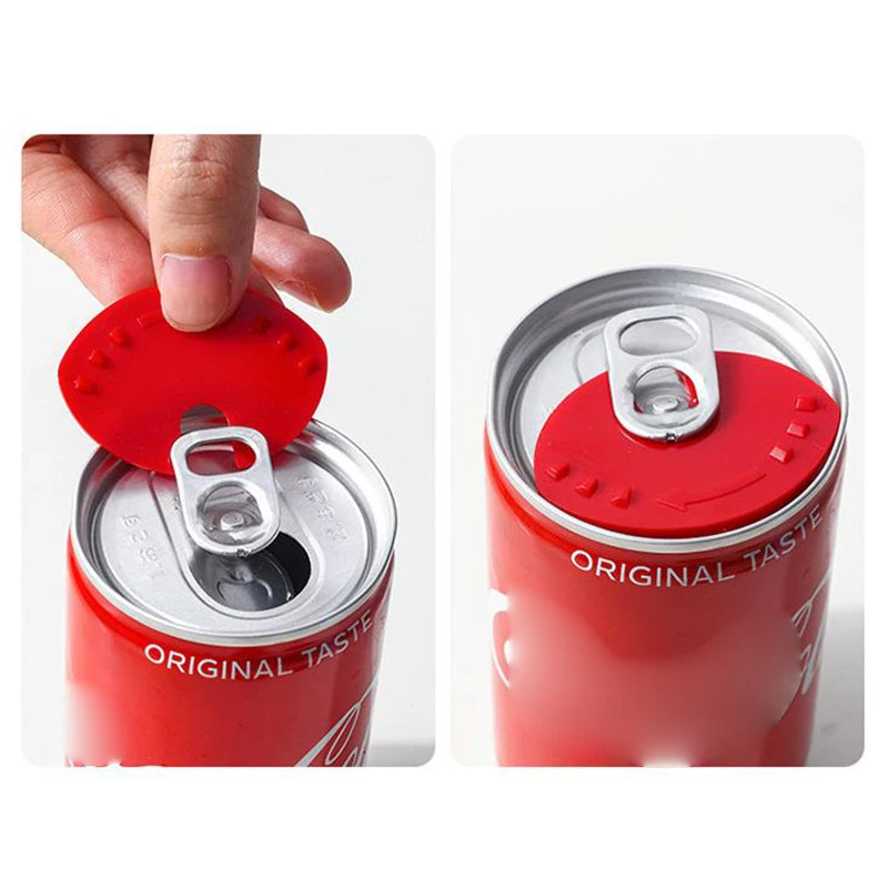 5 Pieces Can Lid Can Sealer Beverage Can Cap Can Protector Barricade Soda Cap Sealer Plastic Beer Drink Lid Protector for Beer J