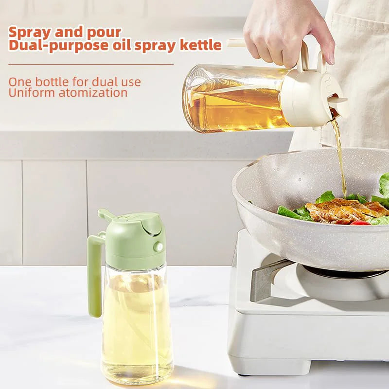 Kitchen Oils Spray Olive Oil Cruet Spray  Home Kitchen Air Fryer Spray Camping BBQ Cooking Plastic Oil Bottle  200/300ml/500ml