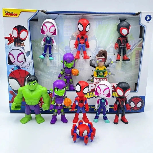 Legends Marvel Spider Man Spidey His Amazing Friends Action Figure Model Statue Collection Desktop Decoration Ornament Toys Gift