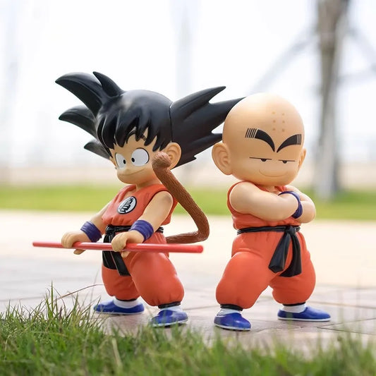 Dragon Ball Anime Figure Small Goku Krillin Action Figurine Standing Model Toy Room Ornament Christmas Decoration Birthday Gift