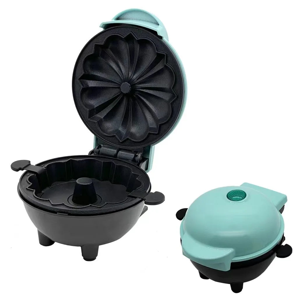 Portable Mini Cake Machine Heating Block Easy to Clean Breakfast Machine Suitable for Kitchen and Home