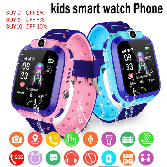 Q12 Kids Smart Watch 2024 Video Calls Pushes Information Camera Smartwatch Location Tracker Children's Smart Watch With SIM Card