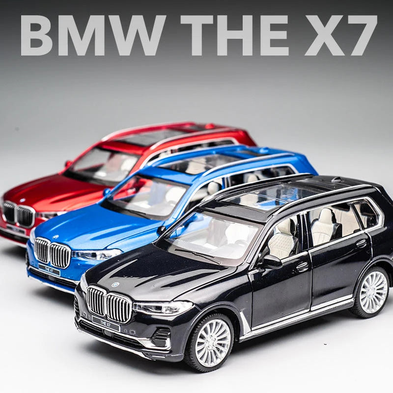 1:32 BMW X7 SUV Alloy Model Car Toy Diecasts Casting Pull Back Sound and Light Car Toys For Children Vehicle