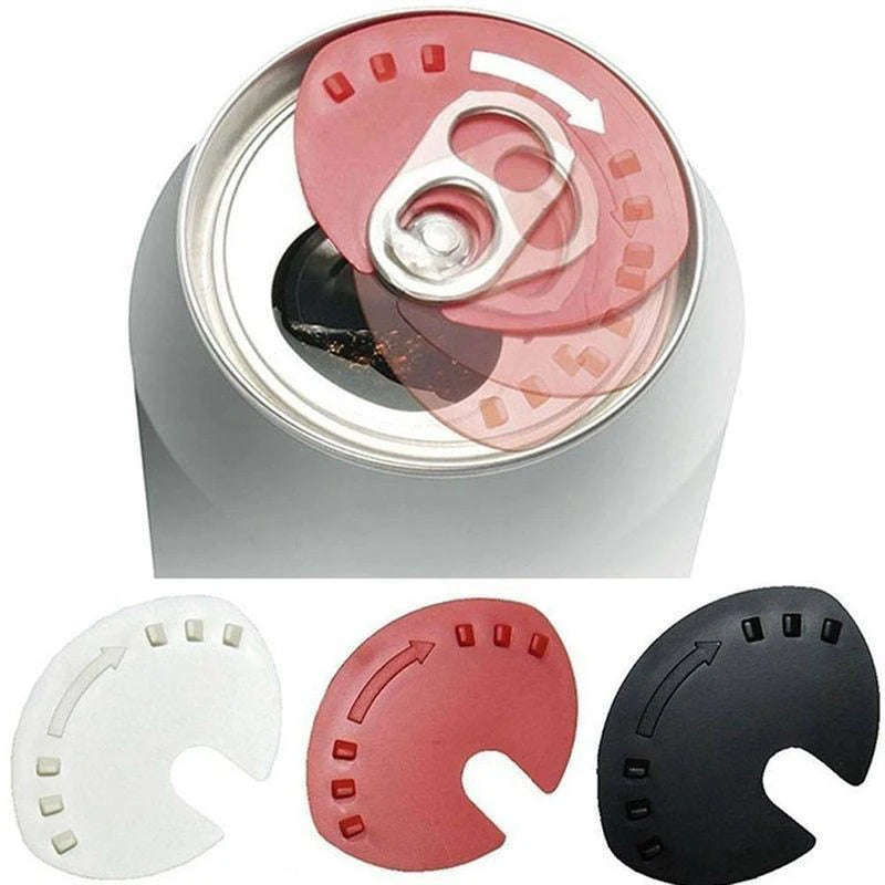 5 Pieces Can Lid Can Sealer Beverage Can Cap Can Protector Barricade Soda Cap Sealer Plastic Beer Drink Lid Protector for Beer J